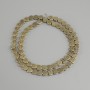 Hematite leaf beads, diameter 6mm ±, length 40cm ±, light gold color