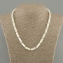 Necklace Mother-of-Pearl cylinder, diameter 15x6mm +/- , length 45cm +/- with clasp