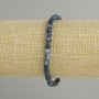 Kyanite bracelet faceted cube, diameter 5x5mm +- , length 18cm +- stretch