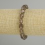 Bracelet Smoky Quartz faceted, diameter 9x9mm +- , length 18cm +- stretch