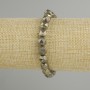 Pyrite bracelet faceted pieces, diameter 8x7mm +- , length 18cm +- on stretch