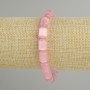 Bracelet pink Cat's Eye cylinder, diameter 11x7, 5mm+- , length 18cm+- stretch
