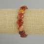 Agate bracelet heart shape, bead diameter 12mm +/-, length 18cm +/- stretch