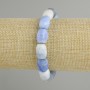 Agate bracelet barrel shape, diameter 14×10mm ±, length 18cm ± stretch