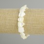 Bracelet Mother-of-Pearl tumbled, diameter 9–12x11–13mm +/-, length 18cm +/- stretch