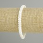 Bracelet Mother-of-Pearl rondelle, bead size 6x4mm +/- , length 18cm +/- stretch