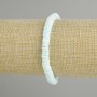 Bracelet with unpolished Scapharca shell rondel, diameter 6x1, 5-2 mm+-, length 18 cm+- stretch