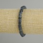 Bracelet with Scapharca shell rondelle, diameter 6×1, 5-2mm±, length 18cm± stretch