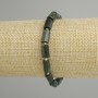 Emerald bracelet rough cut, diameter 10-11x6mm +/-, length 18cm +/- stretch