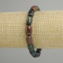 Jasper barrel bracelet, diameter 12x8mm +/-, length 18cm +/- stretch