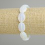 Bracelet Opalite moonstone, diameter 18x13mm +/-, length 18cm +/- stretch