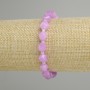 Lavender Amethyst bracelet faceted, diameter 8x7mm ± beads 3mm ±, length 18cm ± stretch