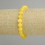 Bracelet Citrine faceted, diameter 8x7mm +/-, length 18cm +/- stretch