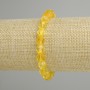 Citrine bracelet faceted, diameter 8x7mm +-, length 18cm +- stretch