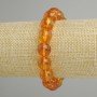 Citrine bracelet smooth bead, diameter 12mm +-, length 18cm +-, stretch