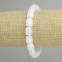 Aquamarine bracelet barrel, diameter 11x8, 5mm +-, length 18cm +- stretch