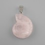 Pendant Snail Pink Quartz 20x27x35mm+