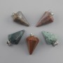 Pendant Teardrop Moss Agate 28x20x14mm+