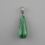 Pendant Drop Malachite 10x26x36mm+