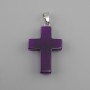 Pendant Cross Sugilite 18x26x34mm+