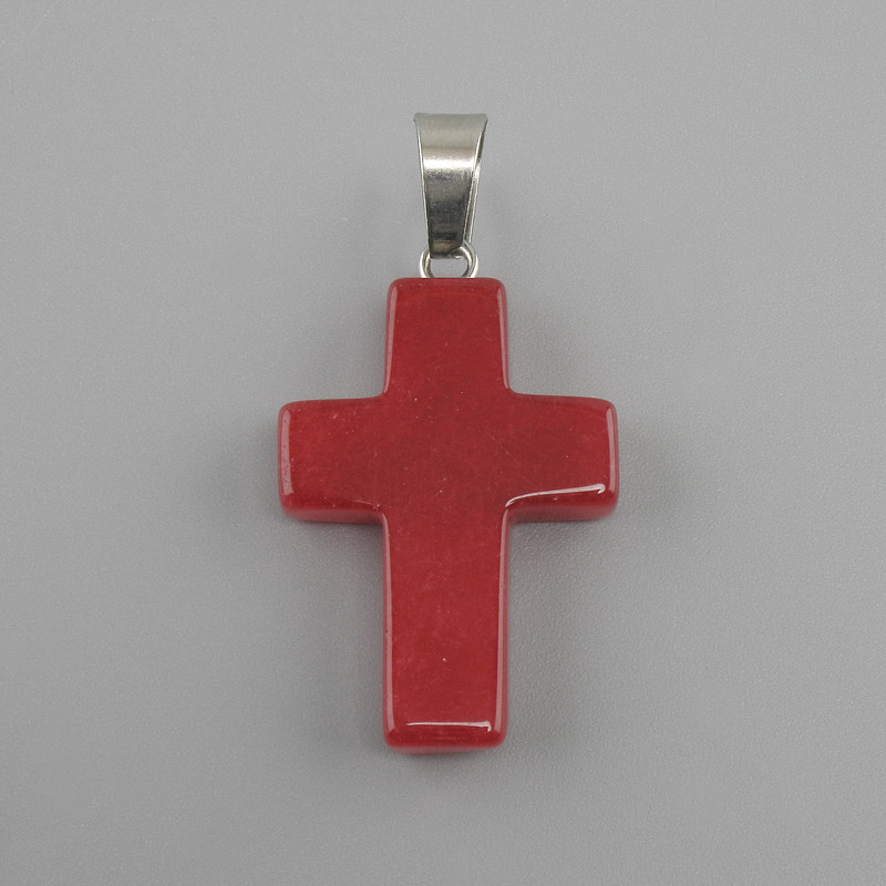 Turmaline cross pendant 18x26x34mm+