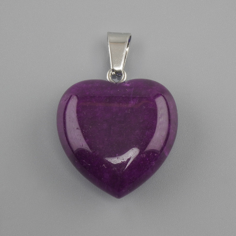 Heart Pendant Sugilite 20×20×28 mm+