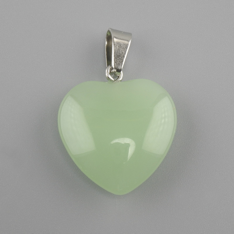 Heart Pendant Jade 20x20x28mm+