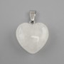 Heart Pendant Mountain Crystal 20x20x28 mm +