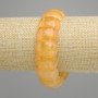 Citrine link bracelet, diameter 20×13 mm +/-, length 18 cm +/- stretch