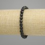 Turmaline bracelet faceted bead, diameter 6 mm +/-, length 18 cm +/- stretch