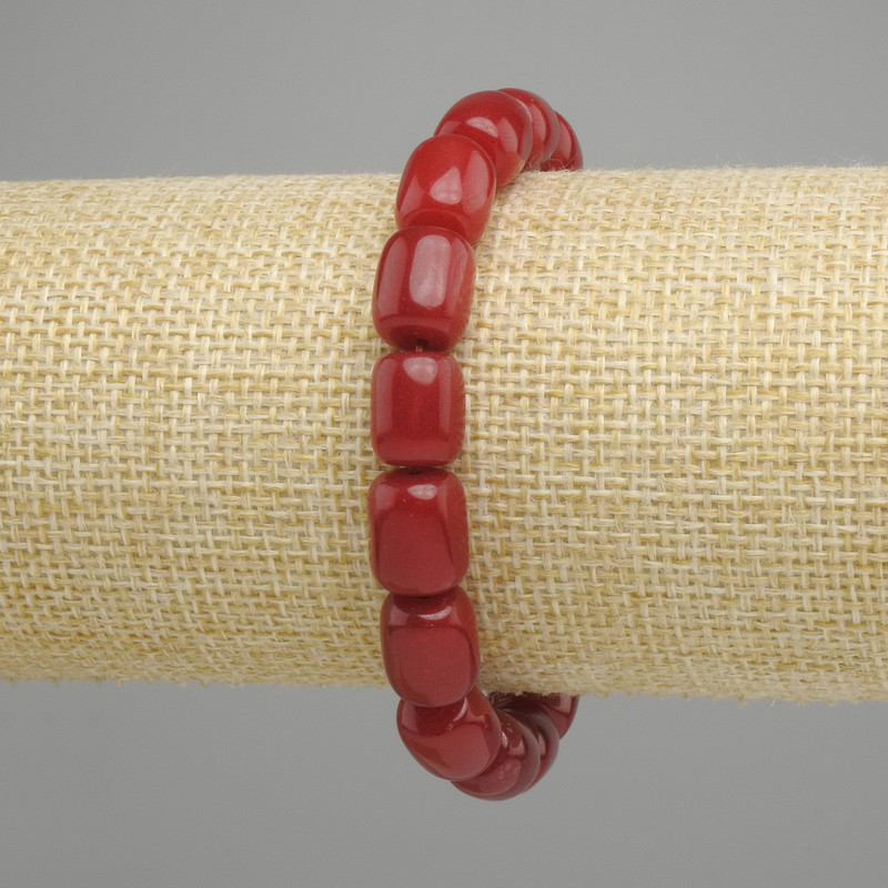 Tourmaline bracelet barrel, diameter 10, 5-11x9mm +- , length 18cm +- stretch