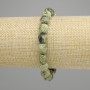 Serpentine bracelet multifaceted, diameter 9-10x8-9mm ±, length 18cm ± stretch