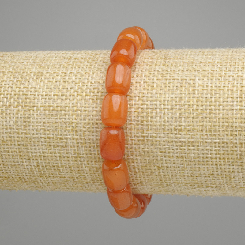 Jadeite bracelet Mahan barrel beads, diameter 10, 5×8, 5mm ±, length 18cm ± stretch