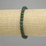 Chrysoprase bracelet faceted bead, diameter 6 mm +/-, length 18 cm +/-, stretch