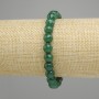 Chrysoprase bracelet faceted round beads, diameter 8mm+- , length 18cm+- stretch