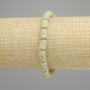 Lava bracelet cylinder, diameter 10×6 mm +- green color, length 18 cm +- stretch