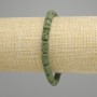 Lava bracelet cylinder, diameter 10x6mm +- green color, length 18 cm +- stretch