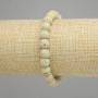 Lava bracelet smooth bead, diameter 8mm +- , length 18cm +- stretch