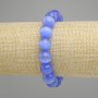 Blue Cat’s Eye bracelet smooth round bead, diameter 12mm ±, length 18cm ± stretch