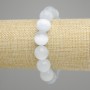 Cat's Eye bracelet smooth round bead, diameter 13.5 mm ±, length 18 cm ± stretch