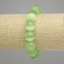 Cat's eye bracelet smooth round bead, diameter 13.5 mm ±, length 18 cm ± (stretch)
