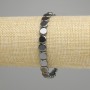 Hematite bracelet coin 8mm ±, length 18cm ± stretch