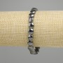 Hematite bracelet coin 8mm+-, length 18cm +- stretch