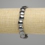 Hematite bracelet coin 10mm+- , length 18cm +- stretch