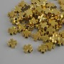 Bead Inlay Cross gold color metal, diameter 6×6mm ± hole diameter, diameter 1.8mm ± packaged 20g (~66 pcs)