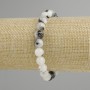 Adularia bracelet, smooth bead, diameter 10.5 mm +/- , length 18 cm +/- stretch