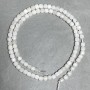 Adularia gemstone beads faceted cube, diameter 4x4mm± on a thread, length 38cm+
