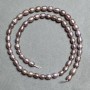 Freshwater pearls, diameter 5, 5–7x5 mm ±, length 35 cm ± on a string