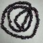 Garnet nugget beads, 7–11 mm diameter, 5×2–3 mm ±, string length 80 cm ±