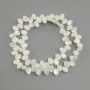 Mother-of-pearl beads petal shape, diameter 8, 5x6mm±, length 39cm± on a string